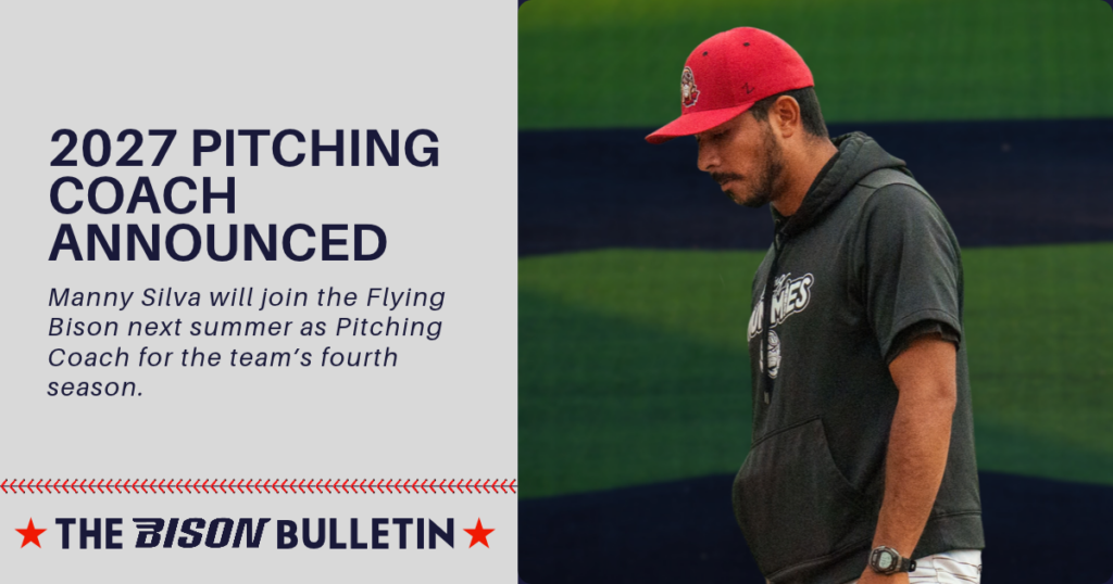 2027 flying bison pitching coach